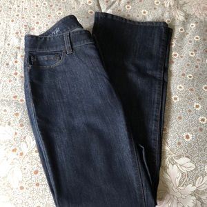 Ann Taylor curvy fit dark wash bootcut jeans